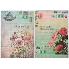 Decoupage Paper - Cafe Journal / Fleur Fields