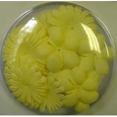 Flower Silk 24pcs - Yellow