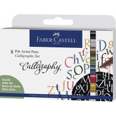 Faber Castell Pitt Artist Pens - Calligraphy 8pcs