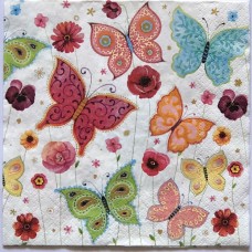Serviette -  Butterfly Collage