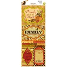 Bo Bunny Apple Cider We are Family Stickers