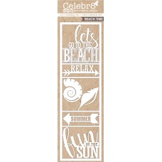Celebr8 Chipboard - Lanki Card - Beach Time Elements