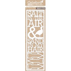 Celebr8 Chipboard - Lanki Card - Salt in the Air