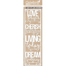 Celebr8 Chipboard - Lanki Card - Daydream Words